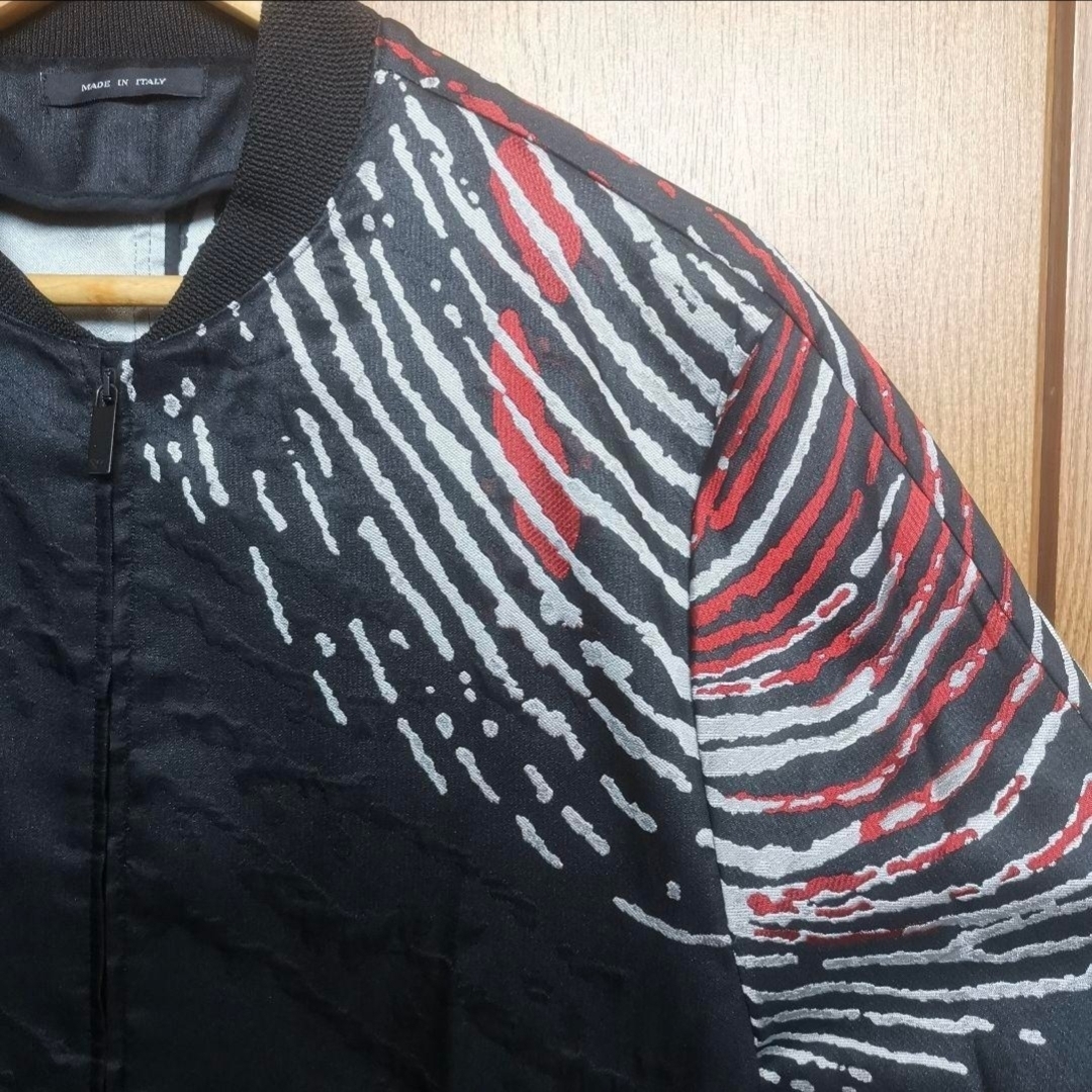 EMPORIO ARMANI - GACKT着用 EMPORIO ARMANI 指紋柄ボンバージャケット