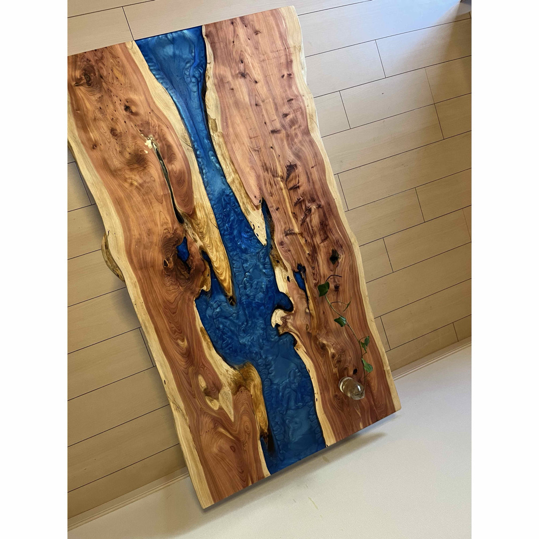 レジンテーブル ローテーブル リバーテーブル エポキシレジンの通販 by