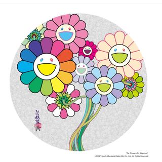 琳派のお花と抽象的図像 zingaro 村上隆 ポスター ED300 新品 村上隆