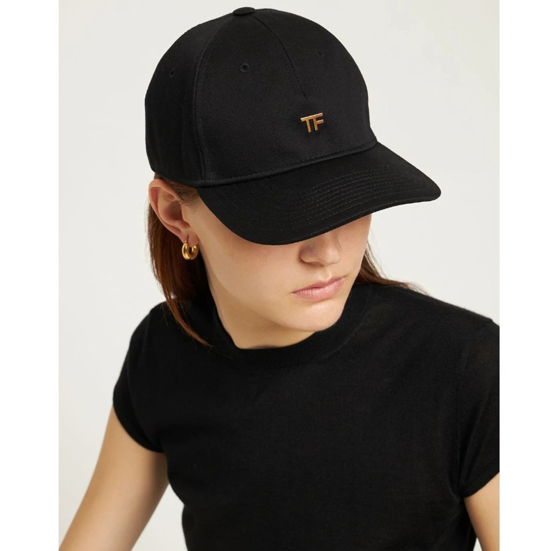 試着のみ】TOMFORD トムフォード TFロゴキャップ 黒 男女兼用