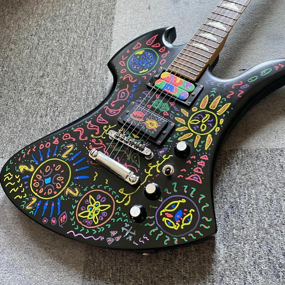 良・美品】サイケペイント・hideモデル。モッキンバード。ソフトケース