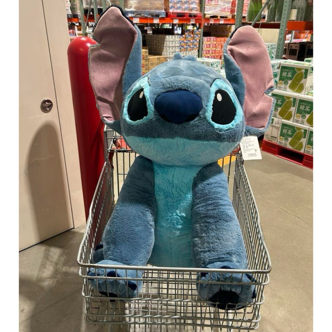 新品) コストコ スティッチ 特大ぬいぐるみ 8/27購入 新品 スティッチ
