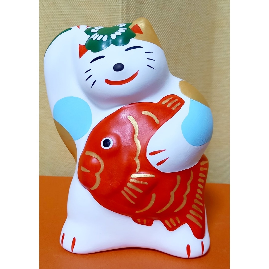 工房輪葉葉招き猫 鯛猫
