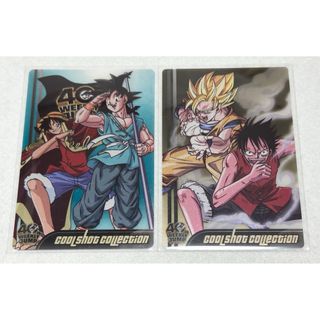 ① 希少 ドラゴンボール ワンピース 40周年 コラボカード 当時物 23枚