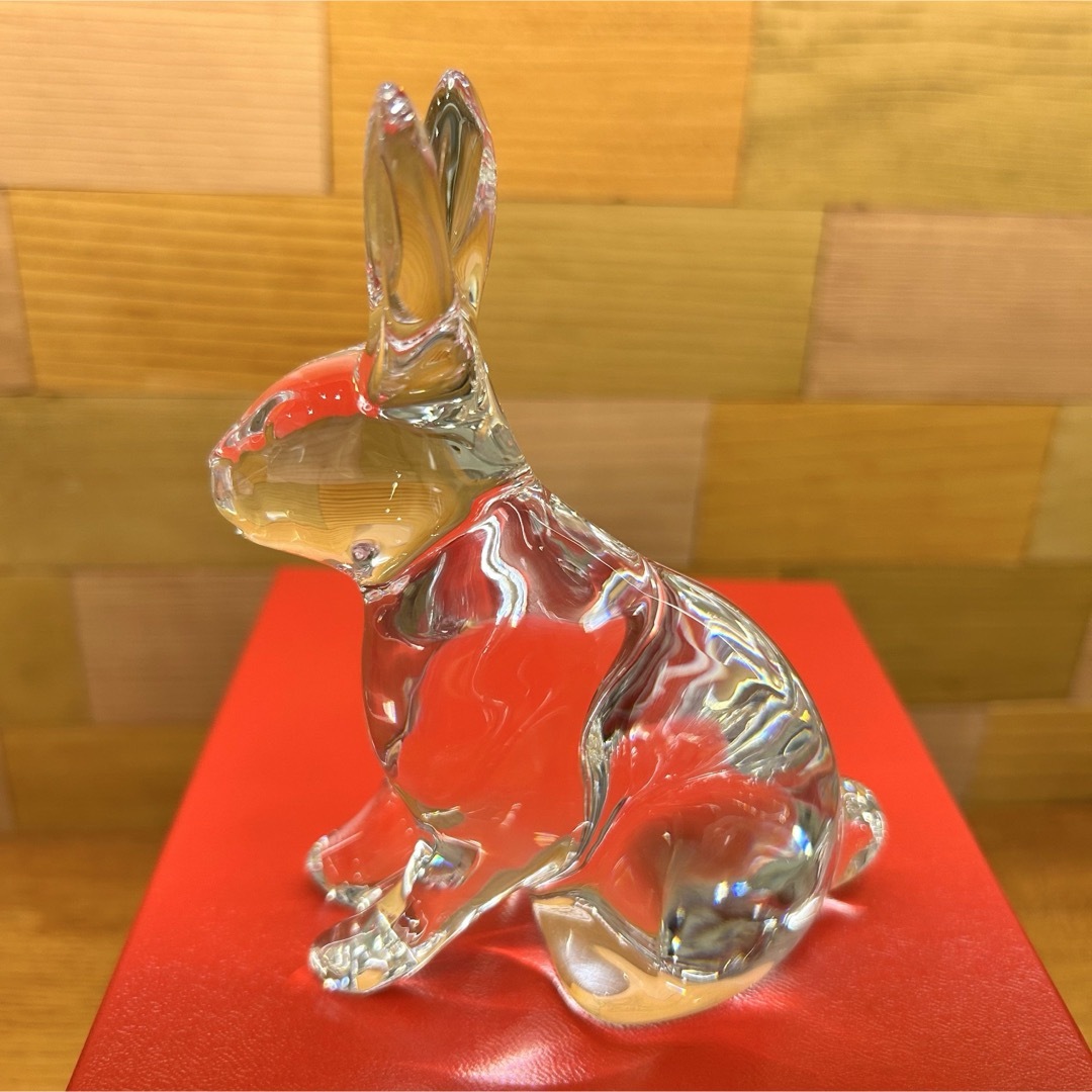 美品】Baccarat バカラ 干支 オーナメント うさぎ 卯 美術品/アンティーク
