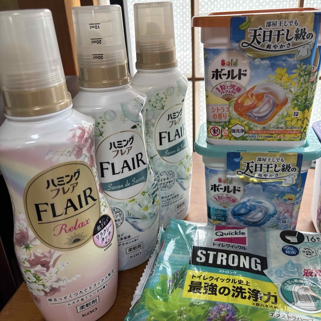 日用品まとめて！洗濯洗剤+柔軟剤の通販 by ちゃーちゃ's shop｜ラクマ