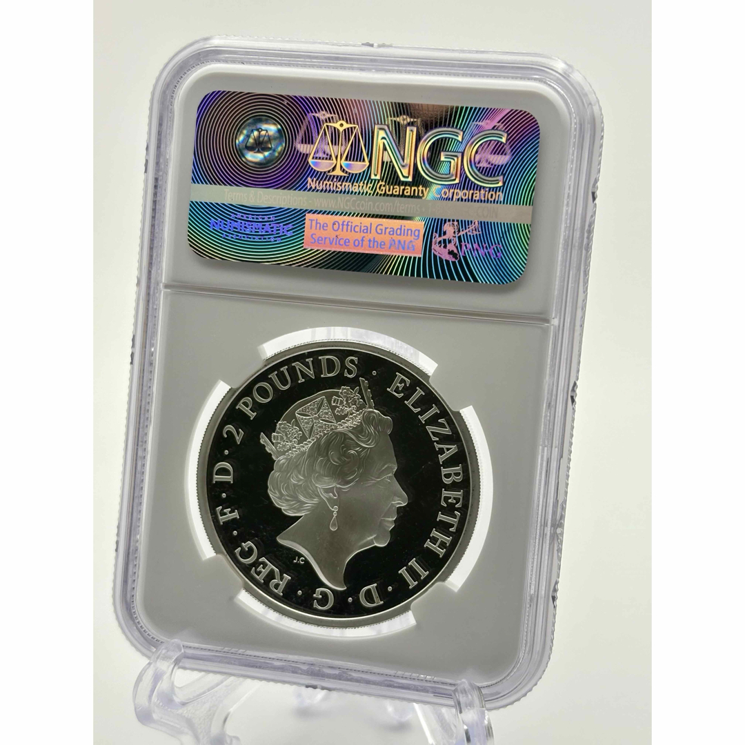 2017年 英国 ブリタニア20周年記念 2ポンド銀貨 NGC Gem Proof First