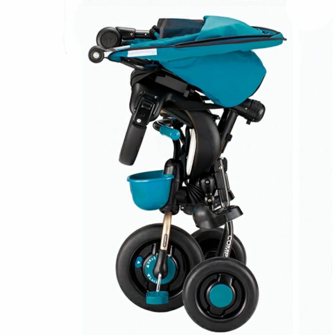 美品 ides コンポフィット2 ♪ アイデス三輪車◇タイヤロック付◇制御棒