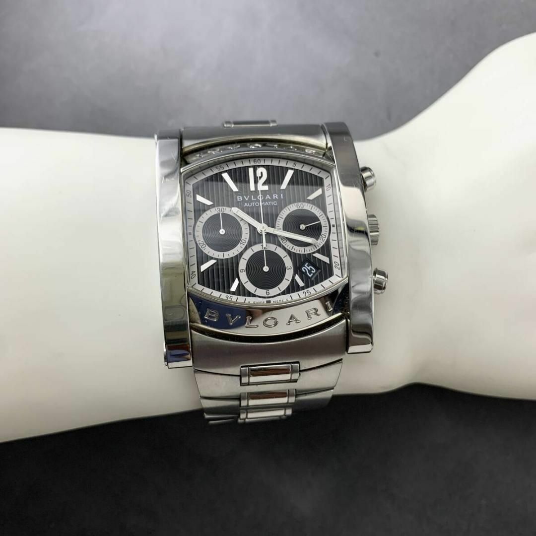 BVLGARI - 美品 BVLGARI/ブルガリ アショーマ デイト 自動巻 メンズ