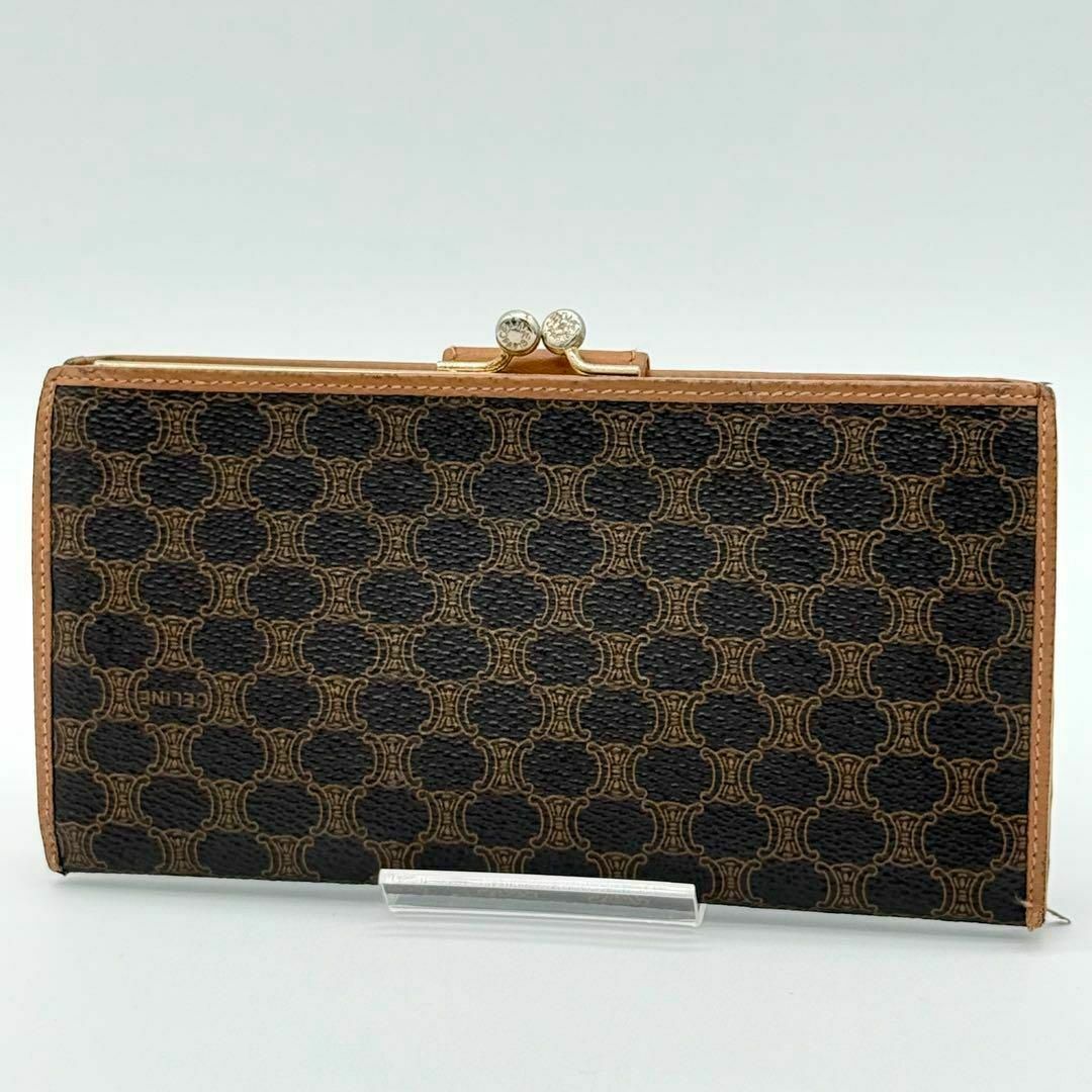 美品✨セリーヌ ヴィンテージ マカダム ブラゾン トリオンフ ロゴ金具