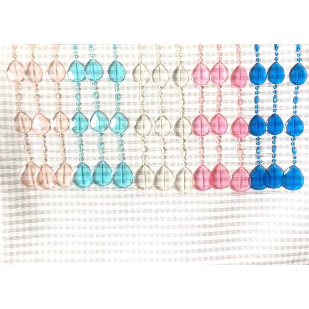 レア☆ビーズカーテン クリア 平成レトロ 昭和レトロ ポップ