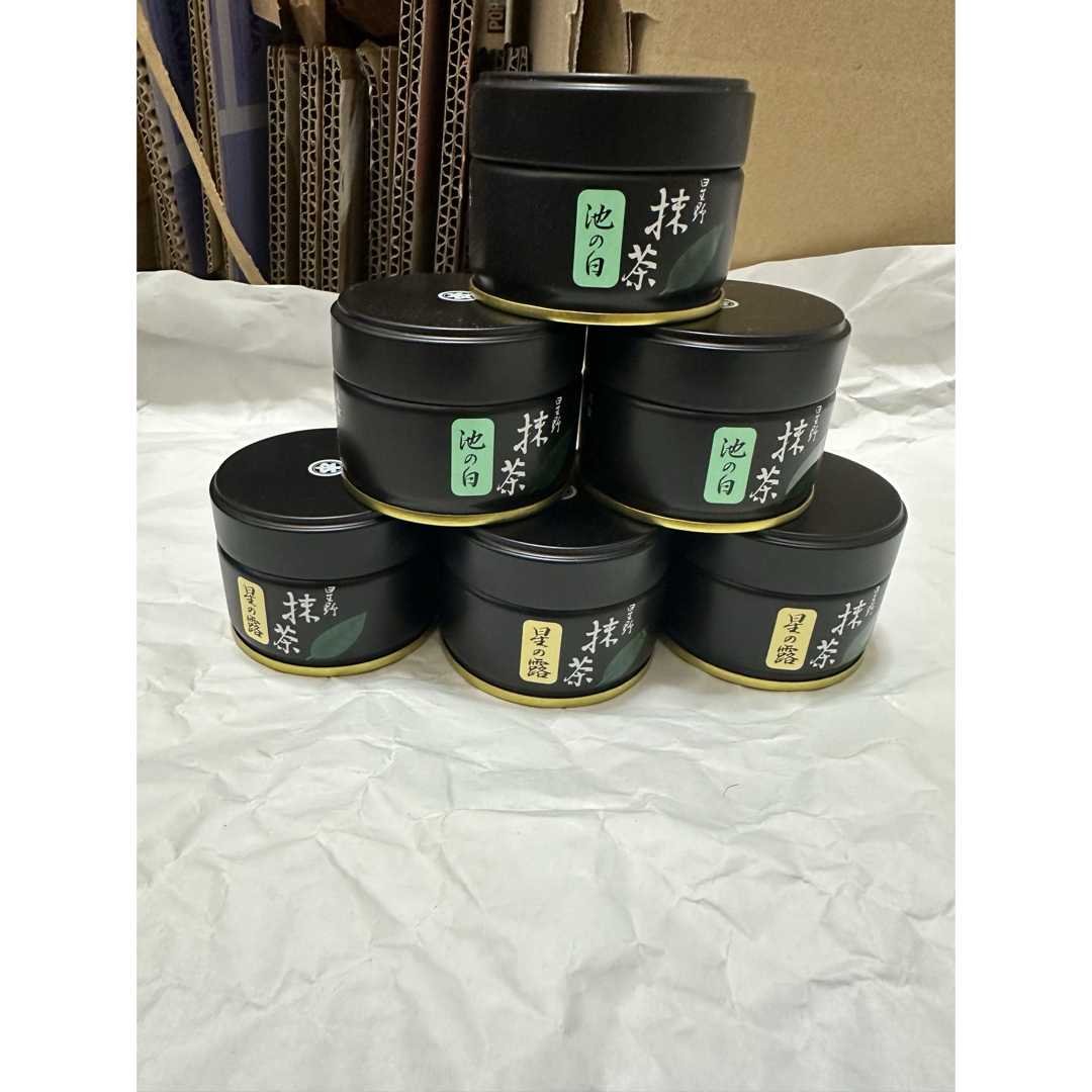 抹茶 星野製茶園 池の白20g 星の露20g 6缶セット
