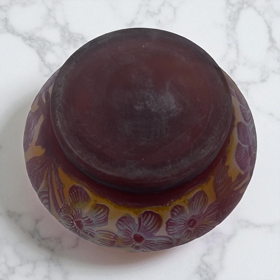 ◇証明書付◇EmileGalleエミールガレ ボンボニエール 小鉢 カメオ彫