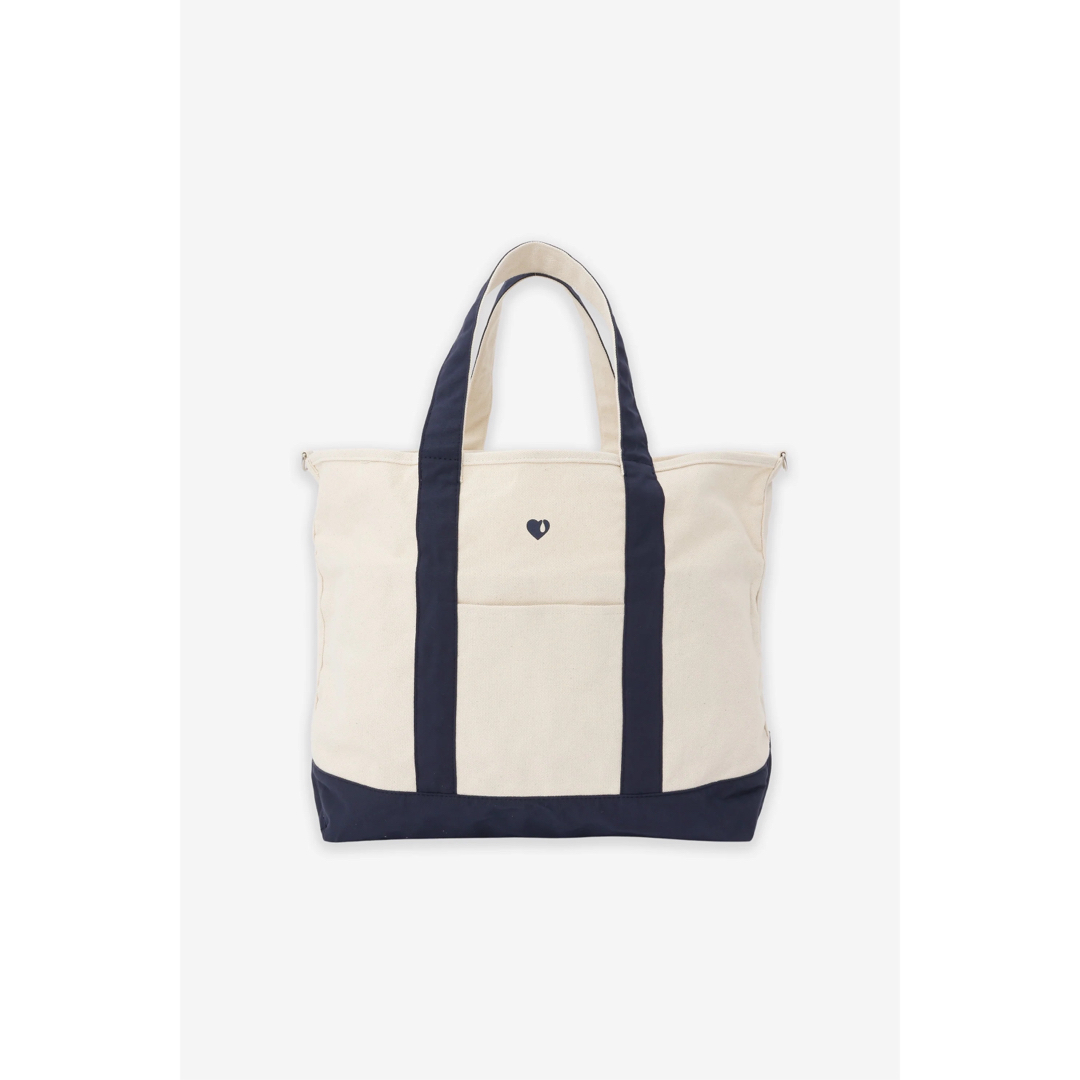 ネイビー ゴッドオンリーノウズ オーバーサイズ トートバック トート