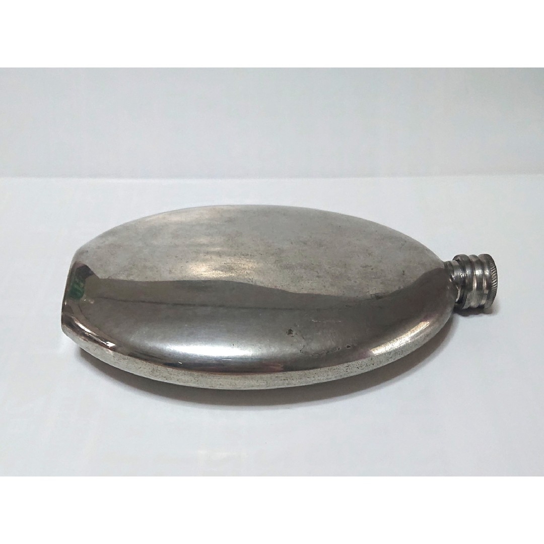 昭和レトロ 古い水筒 Pewter 製 当時物 希少 貴重