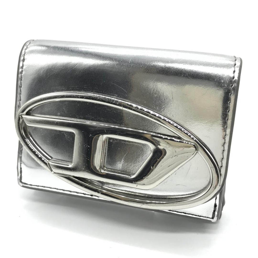 diesel 三つ折り財布 シルバー