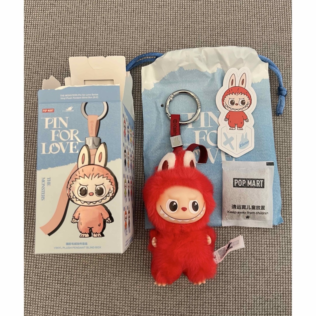 箱発送 ラブブ LABUBU PIN FOR LOVE ぬいぐるみペンダント X