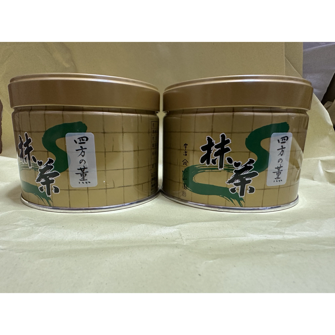 小山園、小倉山2缶✕四方の薫2缶抹茶30㌘缶