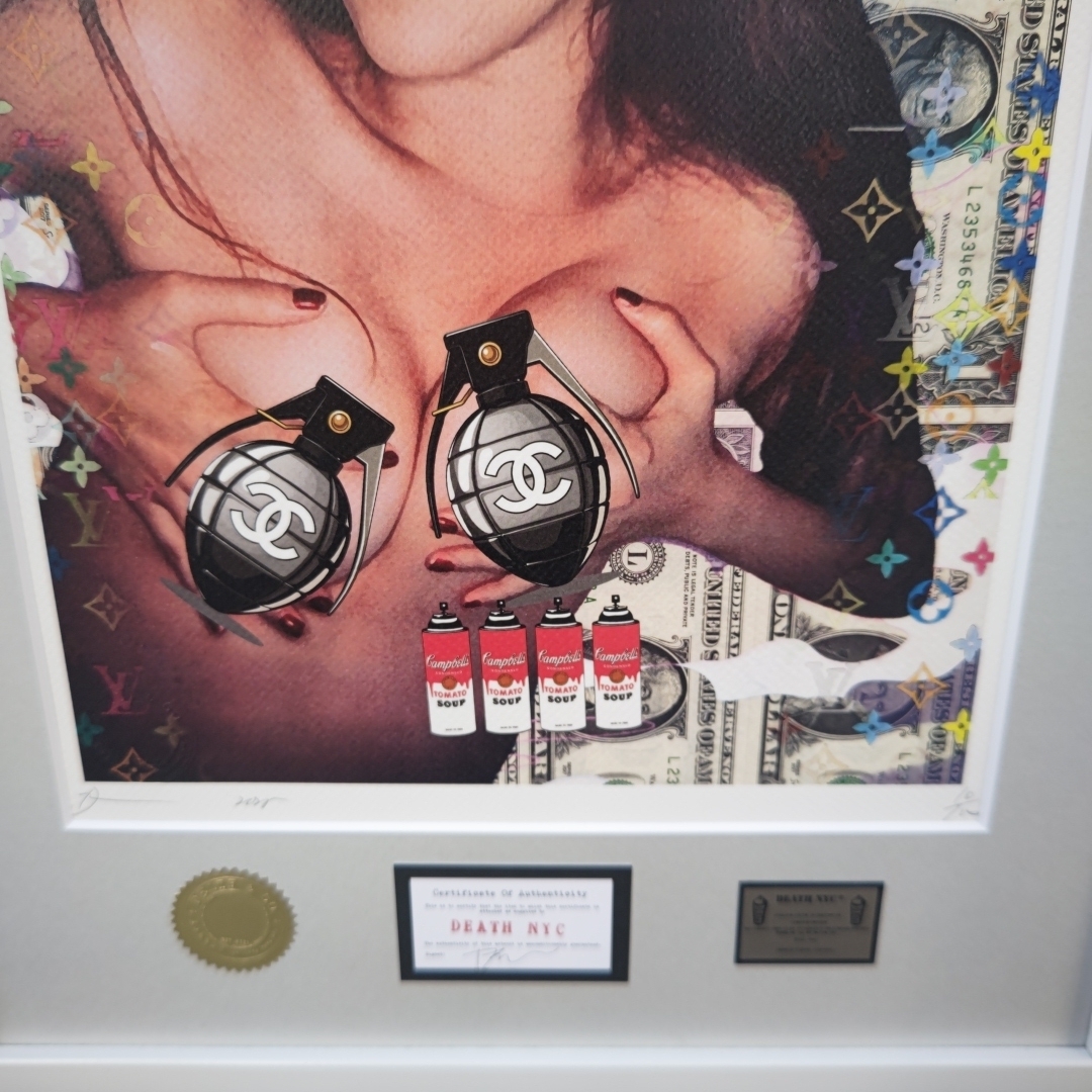 DEATH NYC BF157 サイン、ナンバー、COAあり DEATH NYC BF157 サイン