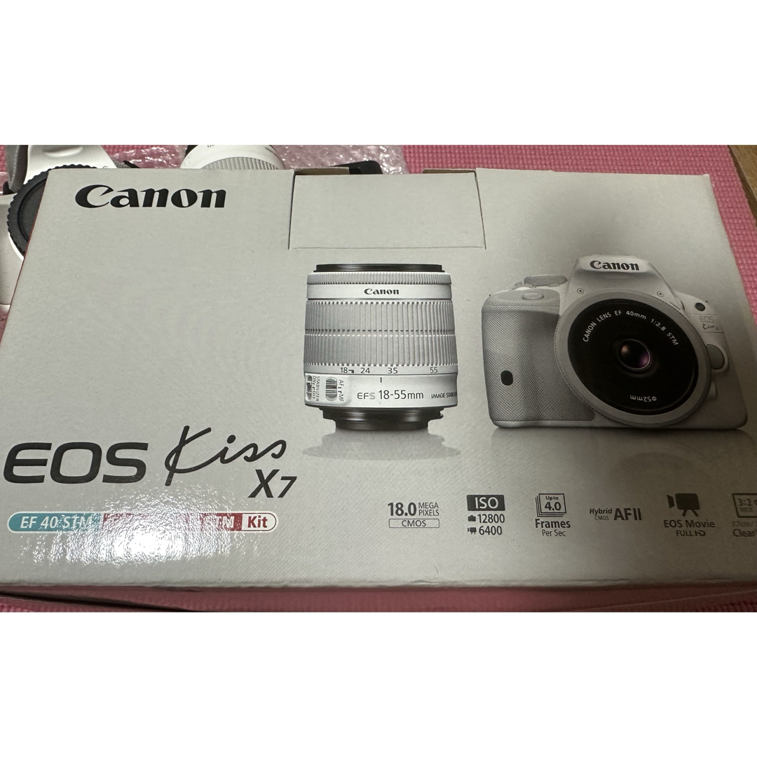 Canon EOS KISS X7 Wレンズキット 2 WHITE