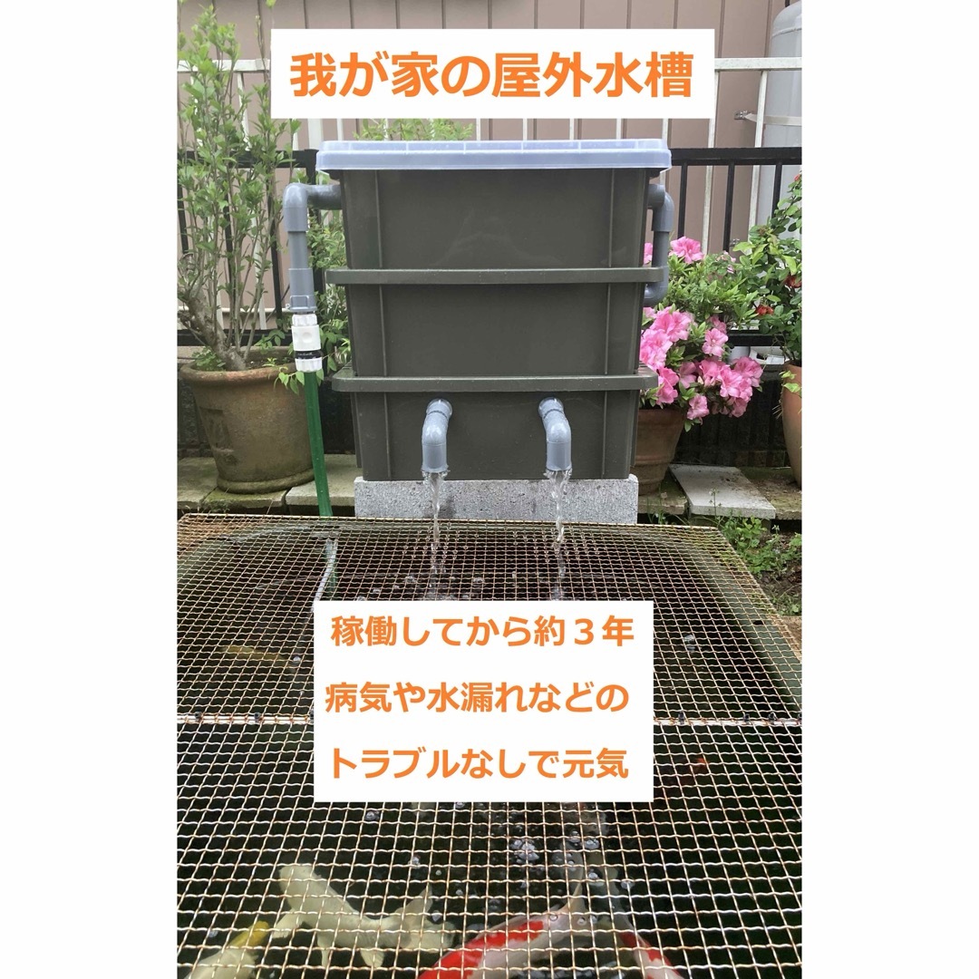 DIY】三段式外部ろ過装置（個人製作濾過装置）【メダカ・金魚・錦鯉の屋外