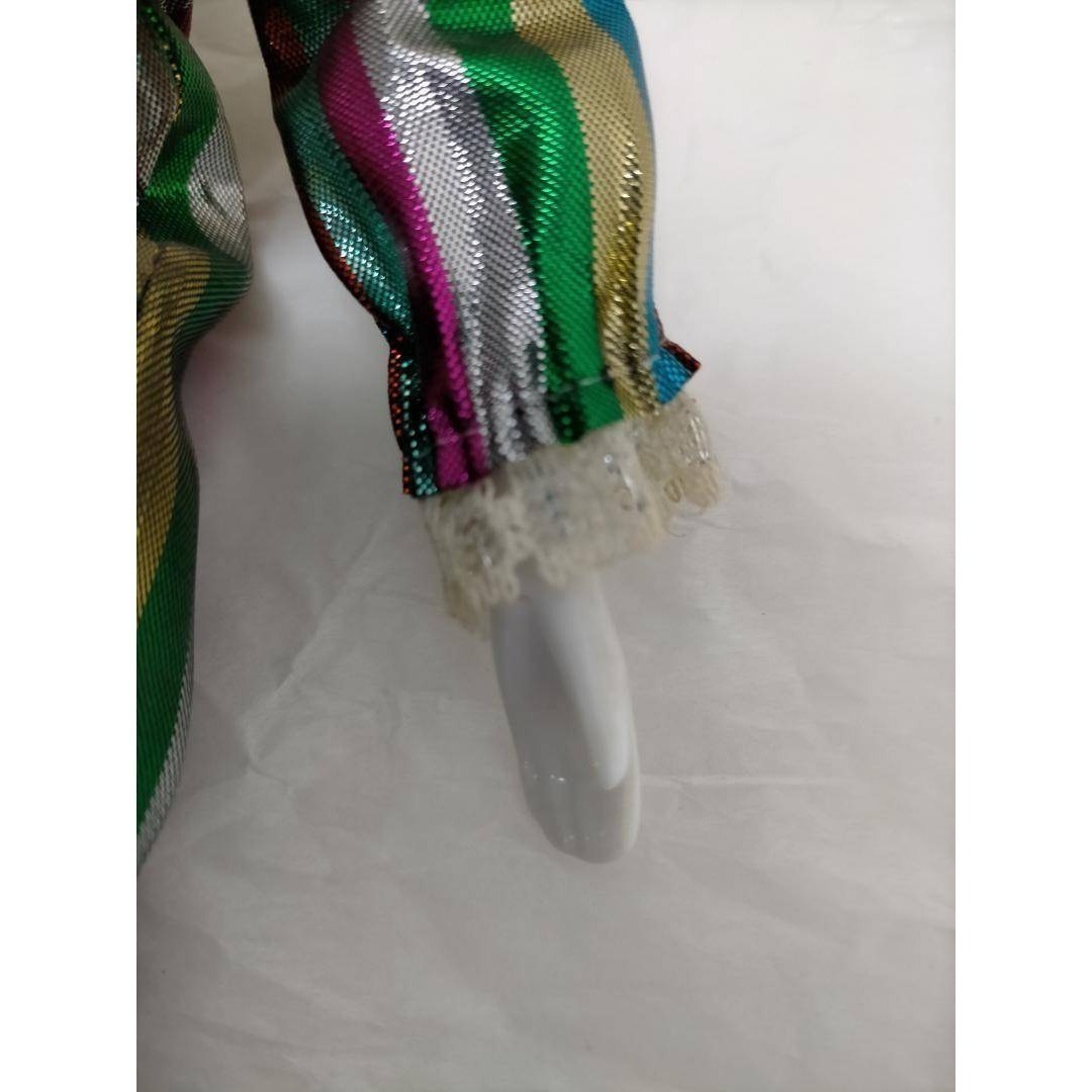 アンティーク ヴィンテージ 虹色 ピエロ陶器人形 250702-8Y