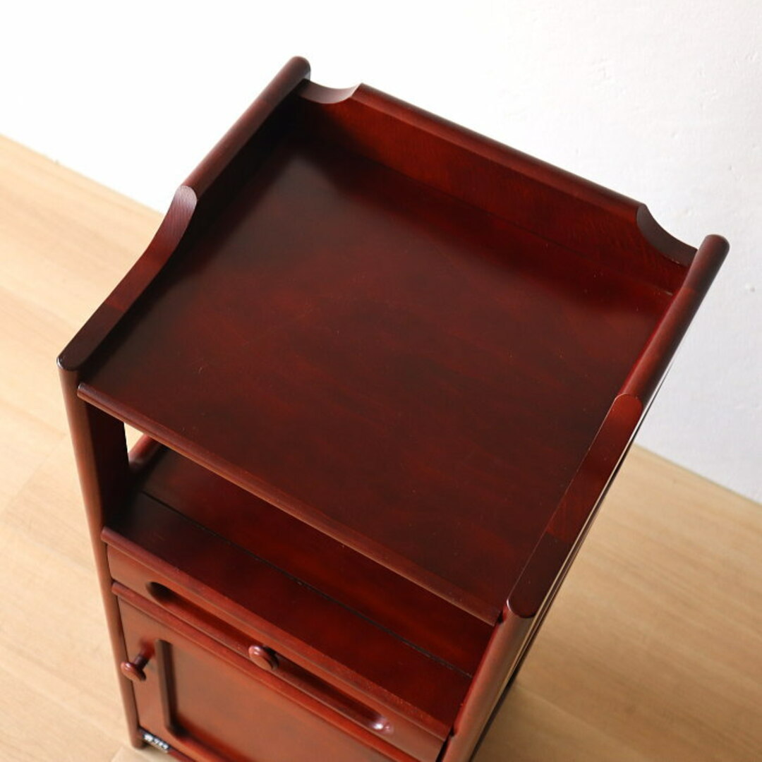 カリモク 電話台 花台 レトロ ヴィンテージ ラック