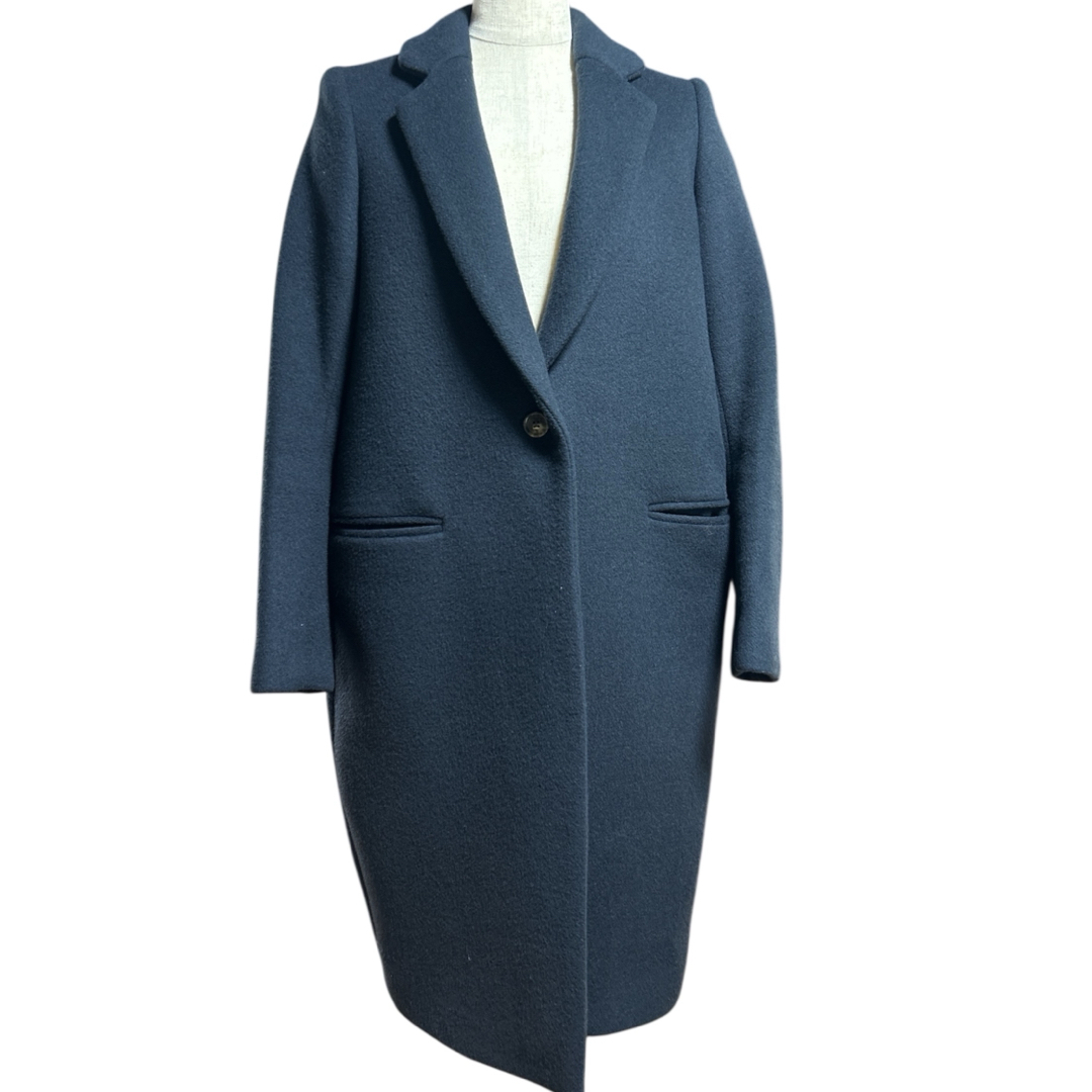 ENFOLD エンフォルド 36 チェスターコート⭐︎ウール コクーン ブルー