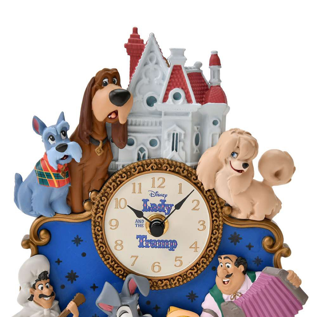 j*1様 わんわん物語 時計 ライトアップ LADY AND THE TRAMP Disney
