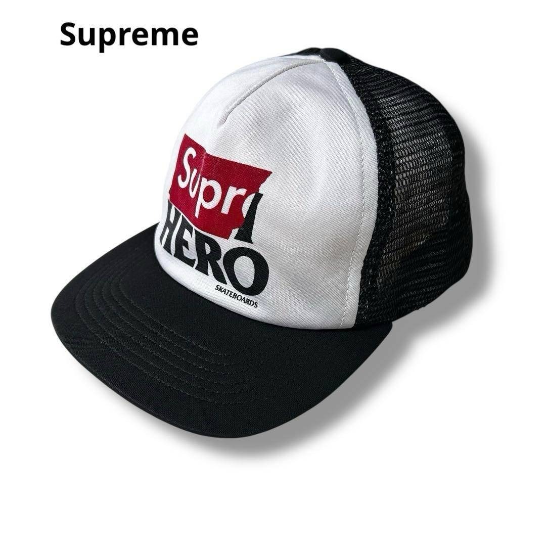 Supreme × ANTI HERO 14ss メッシュキャップ ブラック 帽子