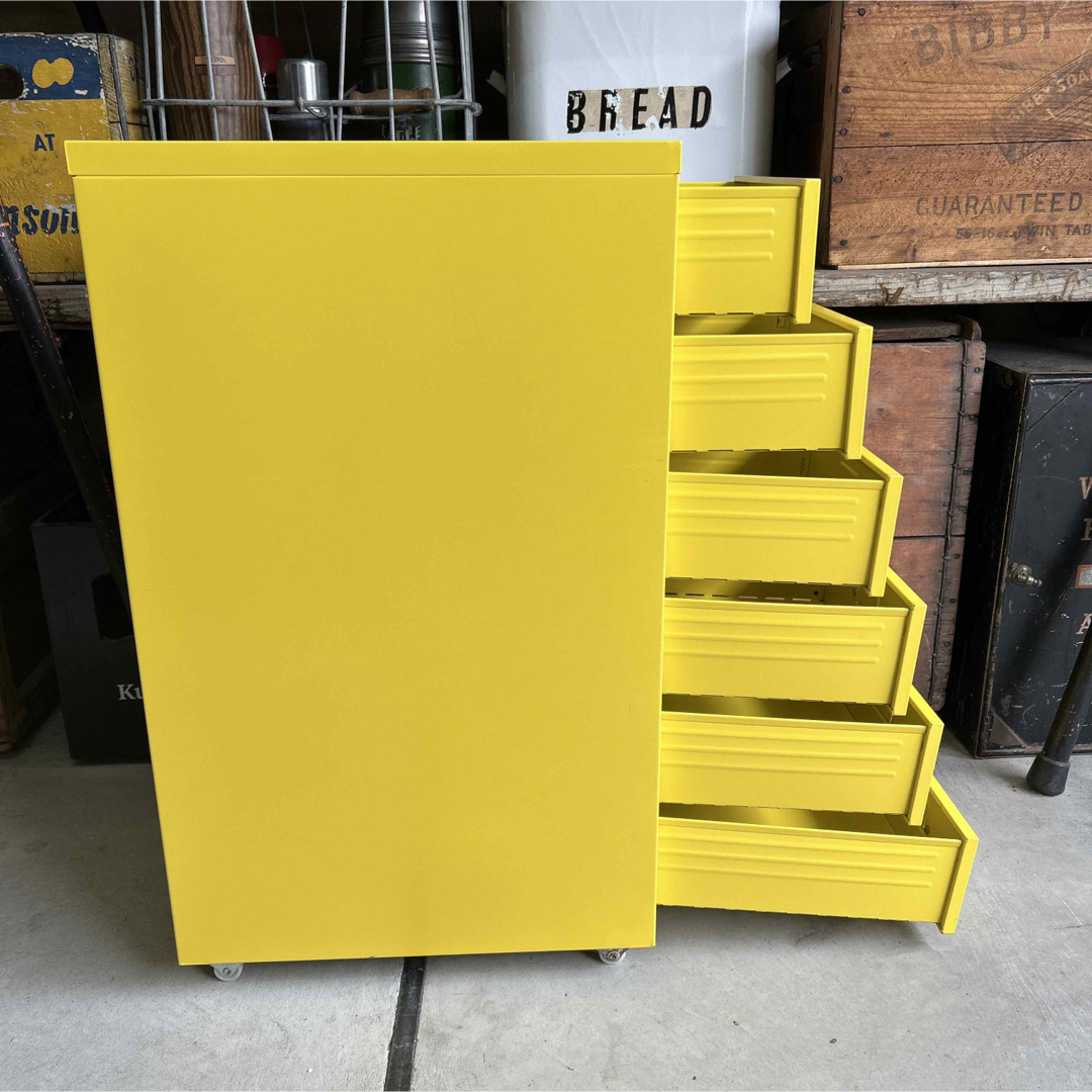 廃盤】IKEA イケア HELMER ヘルメル 引き出し スチール キャスター