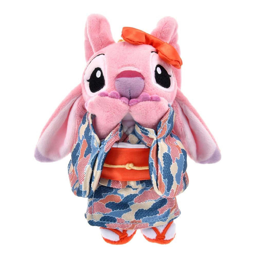 ディズニーストア スティッチ&エンジェル チェーン ぬいぐるみkimono