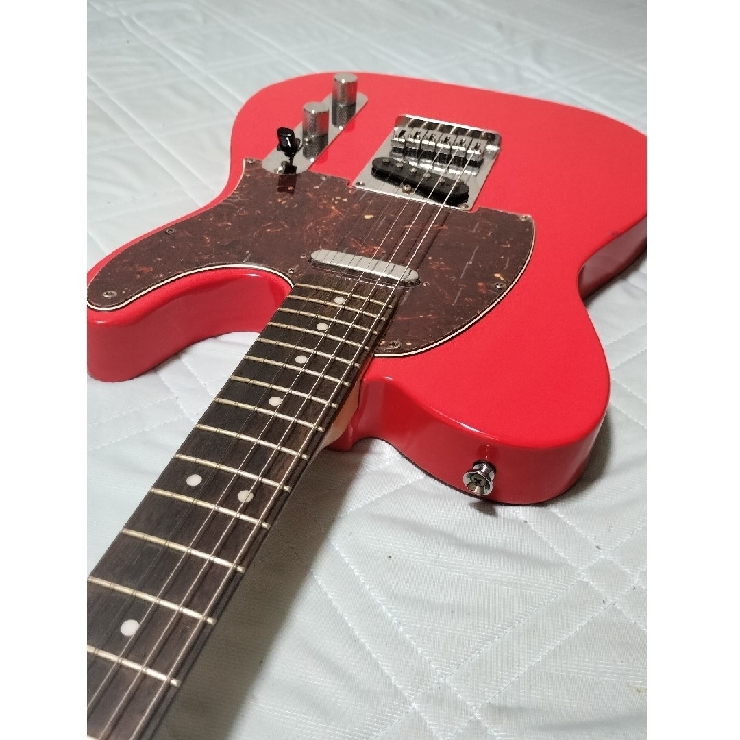 Squier スクワイア テレキャスター 赤 fenderケース付 初心者最適