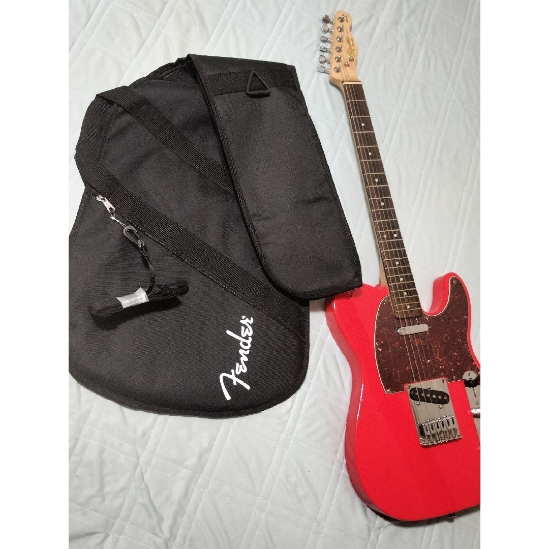 Squier スクワイア テレキャスター 赤 fenderケース付 初心者最適