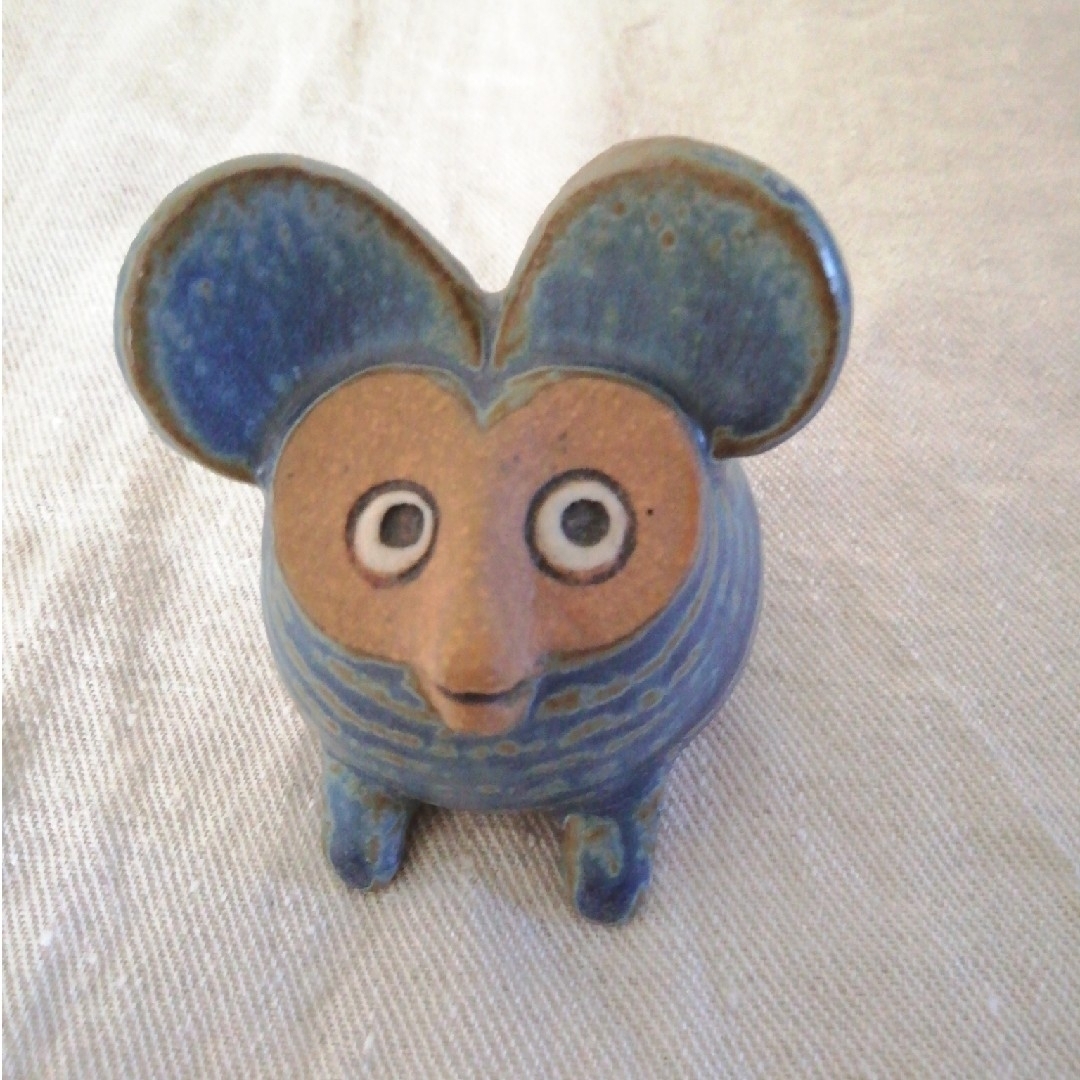 希少】リサ・ラーソン おばけネズミ 美品 ／置物 リサラーソン ネズミ