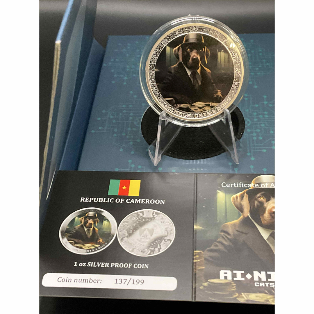 銀貨 2オンス カメルーン 2024 カメルーン共和国 1オンス AI