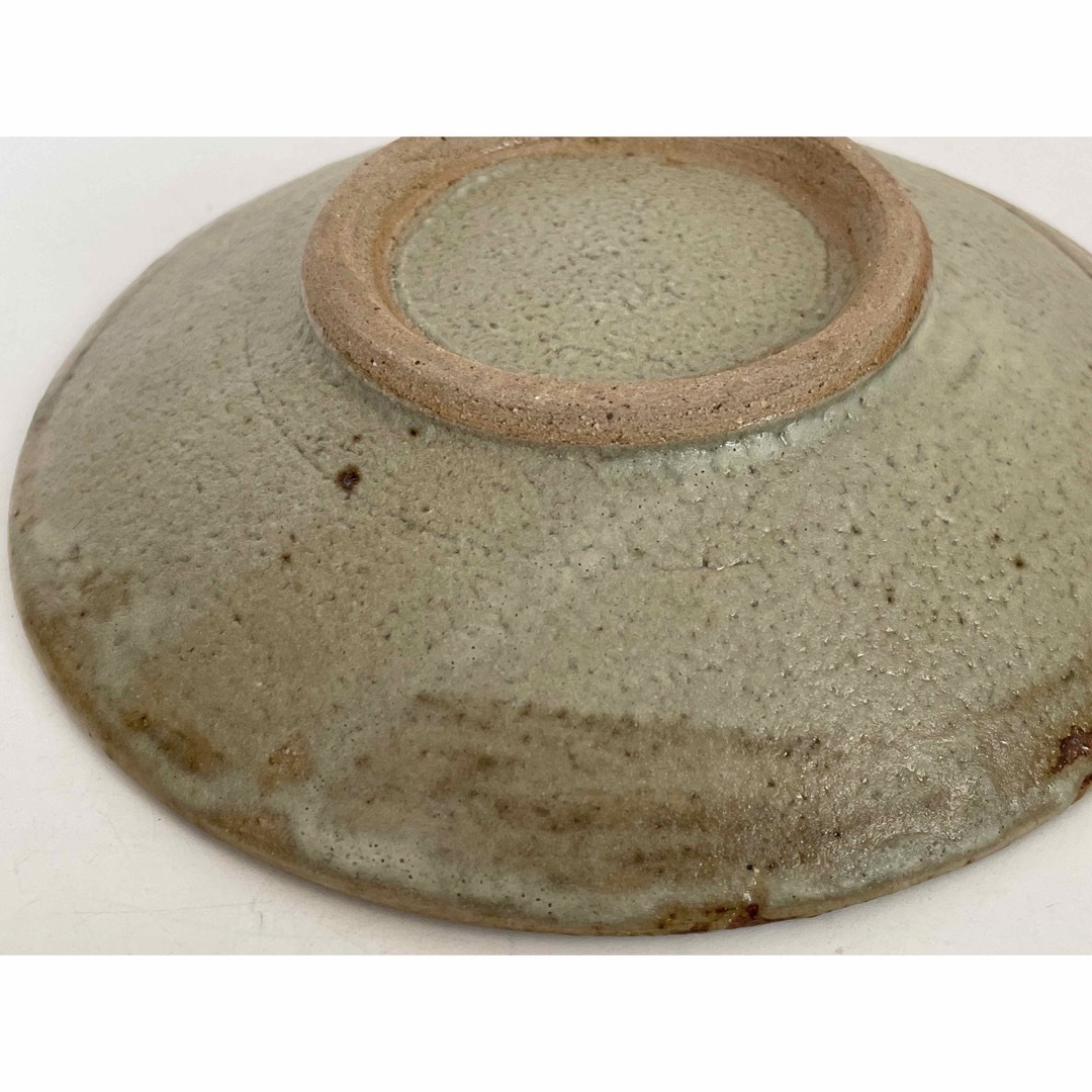 陶芸家 人間国宝 濱田庄司 浜田庄司 鉄絵 皿 丸皿 中皿 波