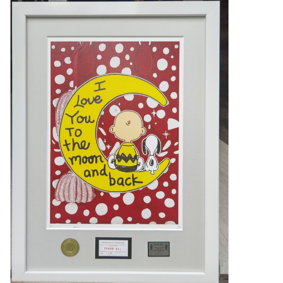 DEATH NYC X574 サイン、ナンバー、COAあり DEATH NYC X574 サイン