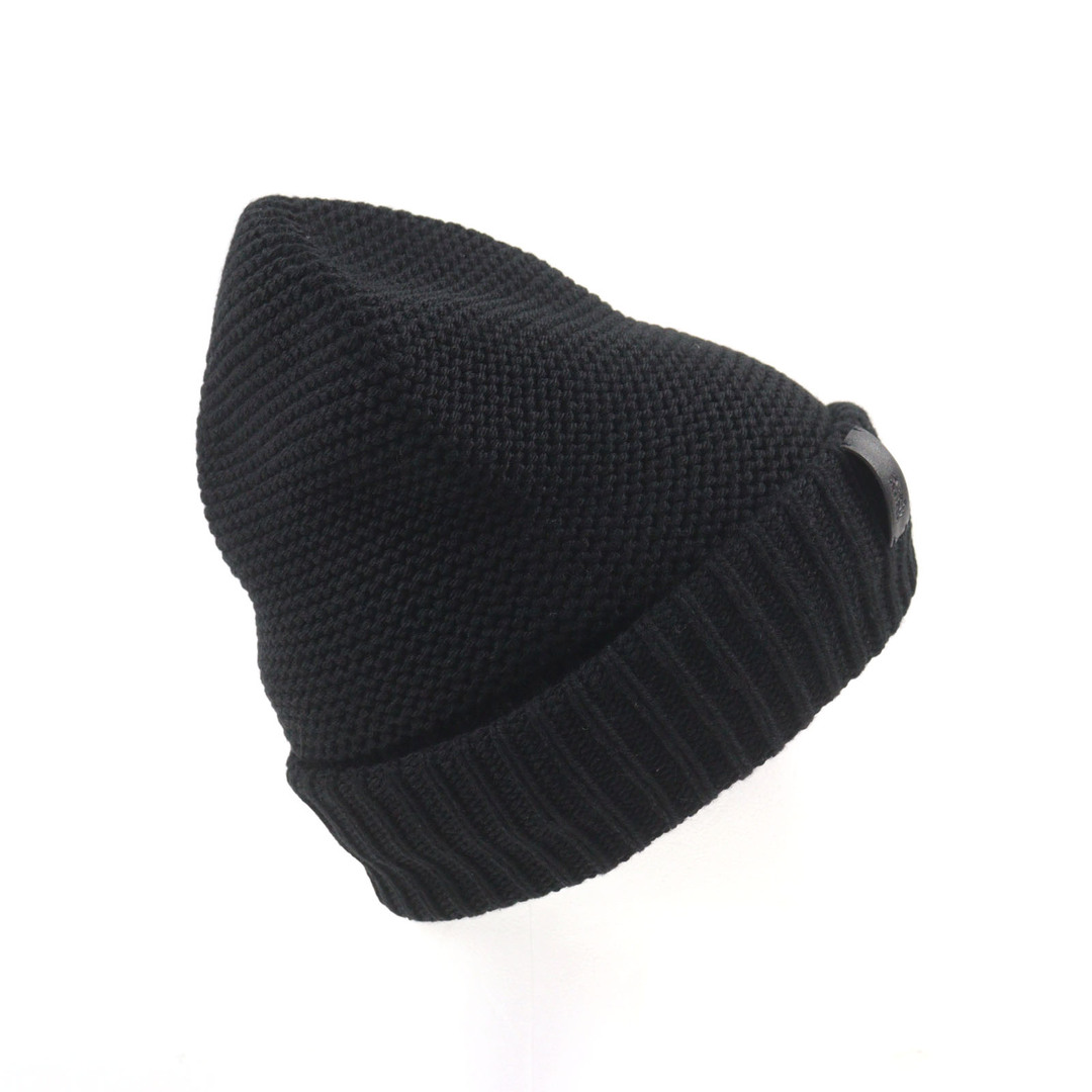 正規品 HERMES エルメス カシミヤ100% ビーニー ニット帽 ブラック