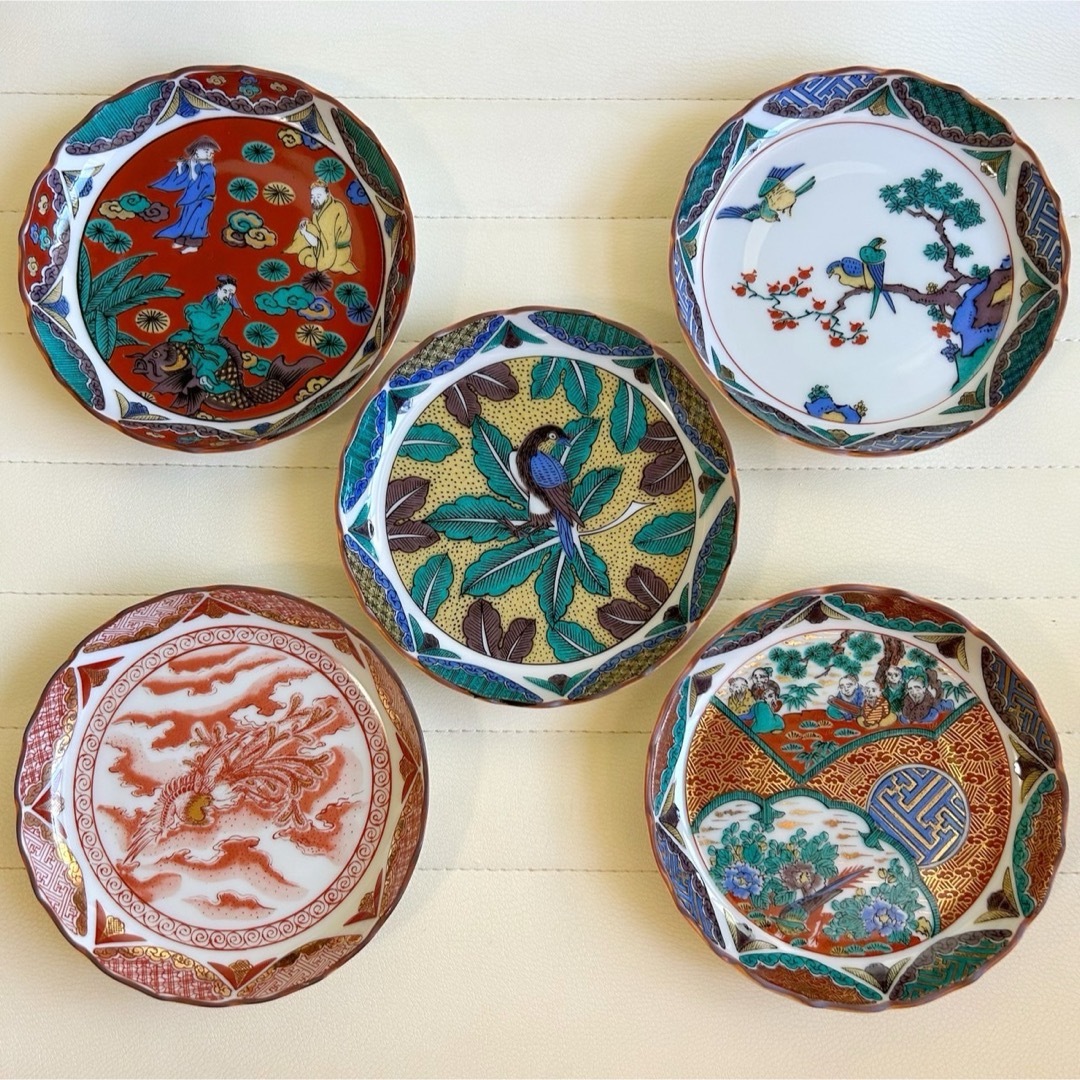 青九谷 小皿5枚 青九谷 小皿5枚 青九谷 小皿5枚 九九谷 x KIZM 小皿5枚