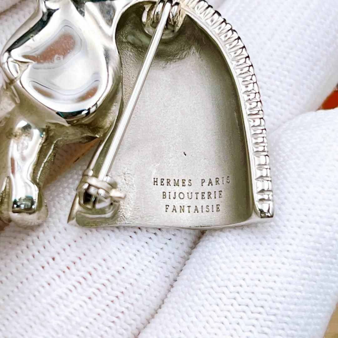 ◇エルメス◇HERMES ホースヘッド ブローチ シルバー ブランド 馬