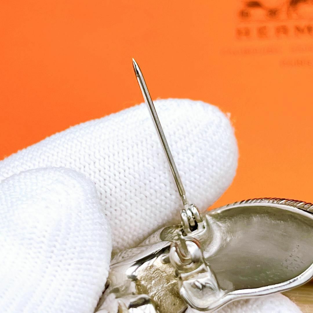 ◇エルメス◇HERMES ホースヘッド ブローチ シルバー ブランド 馬