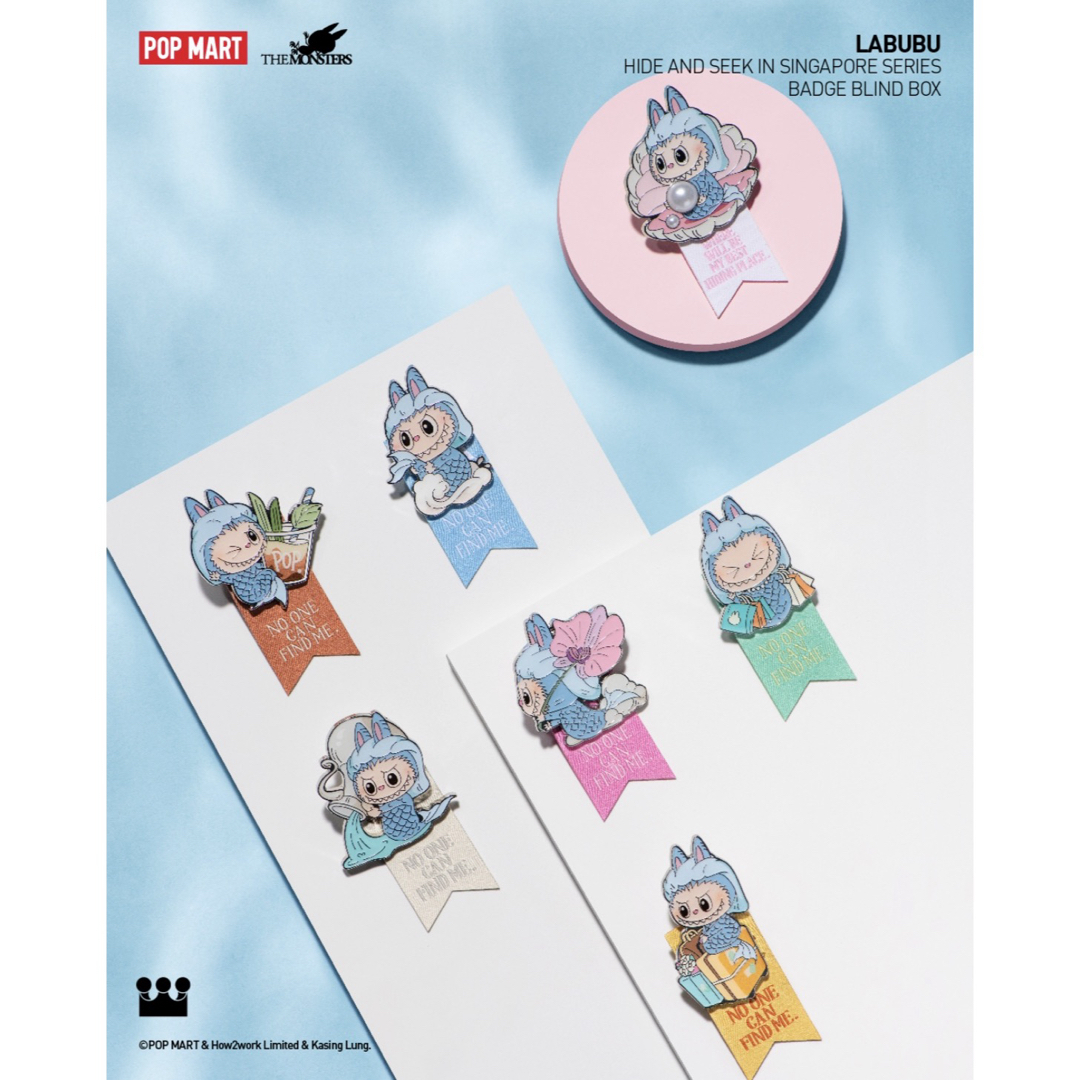 シンガポール限定】ラブブ ピンバッジセット シンガポール限定】ラブブ