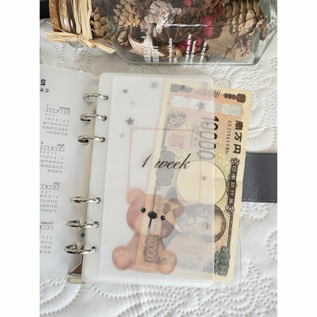 バインダー 貯金 リフィル 曜日 韓国 saving challenge ご注文