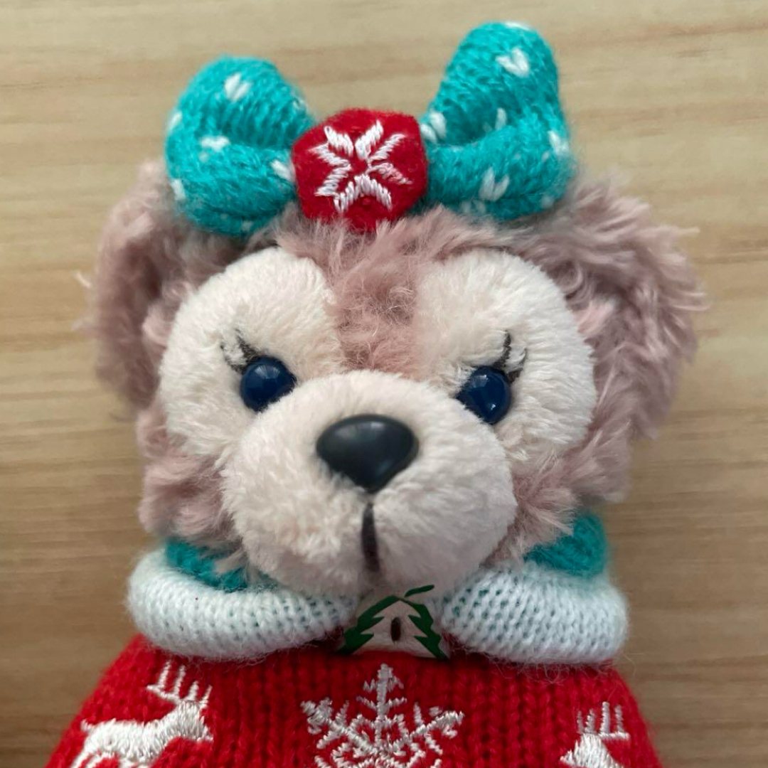東京ディズニーシー ダッフィー シェリーメイ ぬいぐるみバッジ クリスマス