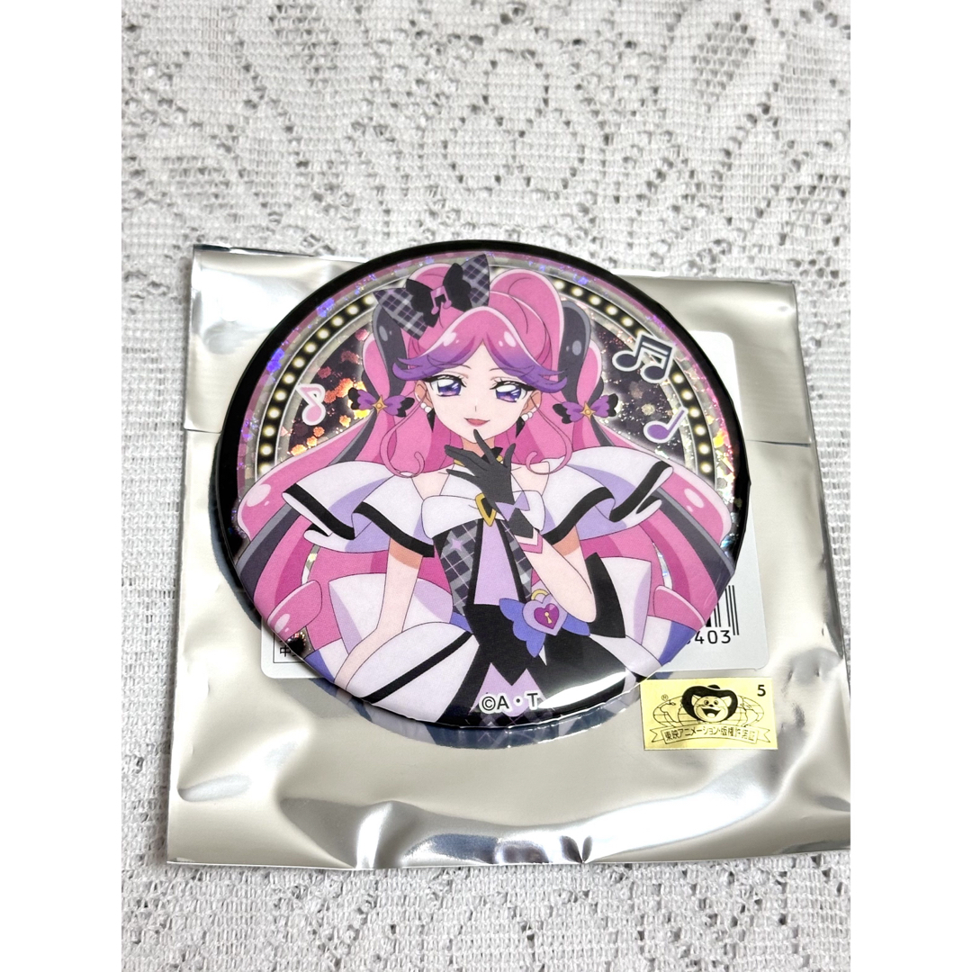 キュアキッス ホログラム 缶バッジ ブルジュラ キミとアイドルプリキュア