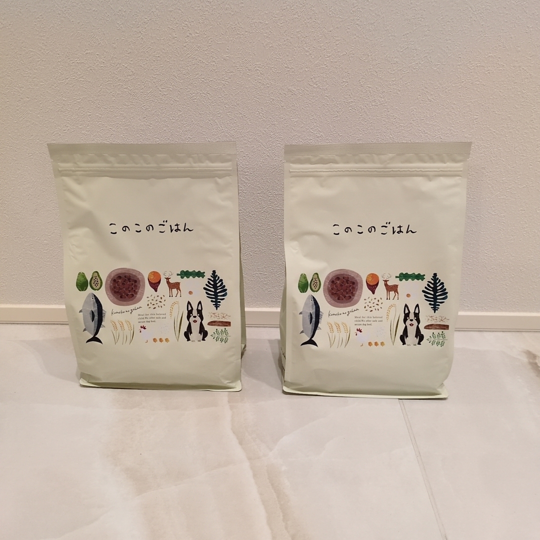 このこのごはん2袋セットドックフード 最新