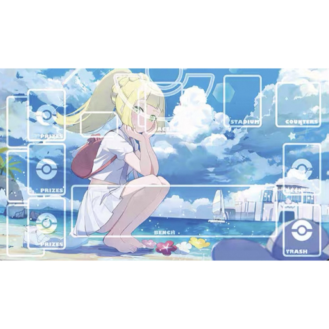おしゃれを楽しむリーリエ プレイマット ポケモンマスターズEX
