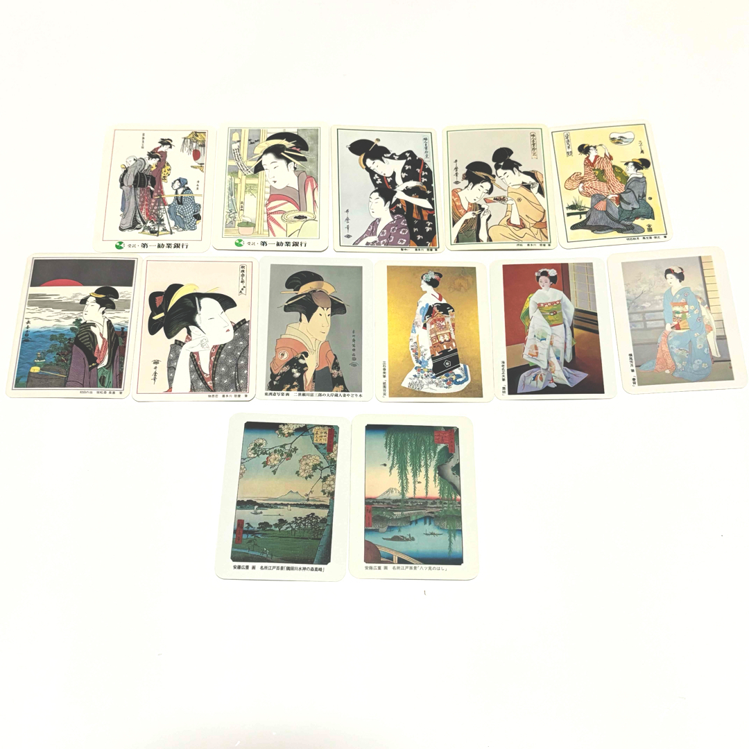 ☆ポケットカレンダー ポケカレ 浮世絵カード 第一勧業銀行 宝くじ