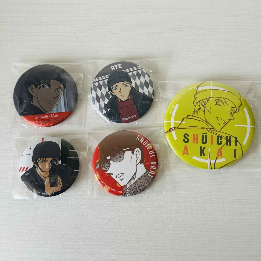 激レア】安室透 赤井秀一 1番カフェ 缶バッジ 名探偵コナン 一番カフェ